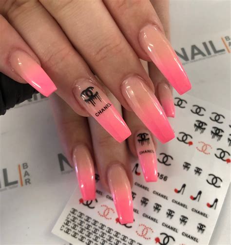 chanel acrylic nails designs|Chanel nail color chart.